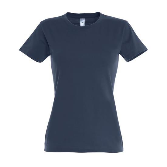 SOLS Dames/dames Imperial Heavy Short Sleeve T-Shirt (Denim) - Image 3