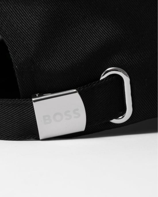 BOSS Green Bold herenpet met logoprint in keperkatoen - Image 4
