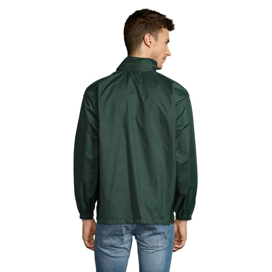 SOLS Unisex Surf Windbreaker Lichtgewicht Jasje (Bosgroen) - Image 3