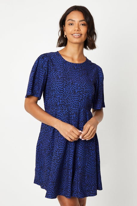 Animal Angel Sleeve Mini Dress - Image 1