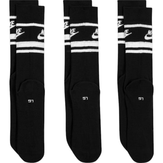 Nike DX5089 Unisex Dri-FIT Sportswear Everyday Essential Crew Socks (6 Pair) Black