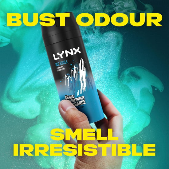 Lynx XL Ice Chill 48H Fresh Iced Mint & Lemon Scent Body Spray Deodorant,3x200ml - Image 3