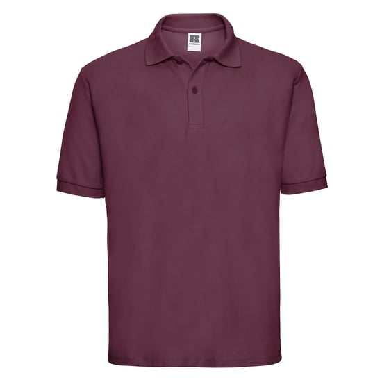Russell Heren Polycotton Pique Poloshirt (Bourgondië) - Image 1