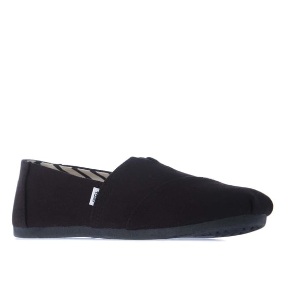 Women's Toms Recycled Cotton Alpargata Espadrille Pumps in Black - Image 2