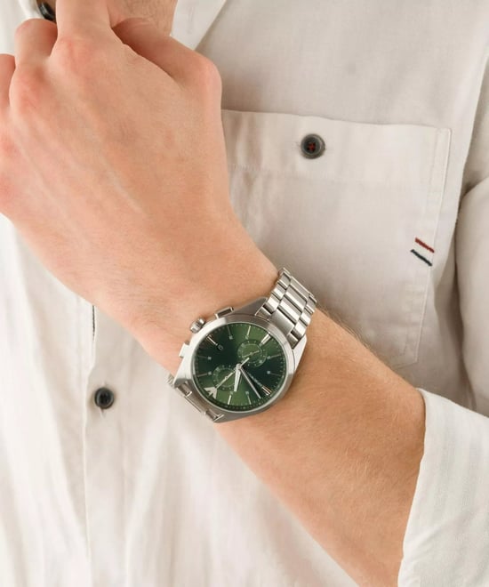 Emporio Armani Claudio Heren Horloge Zilverkleurig AR11480 - Image 5