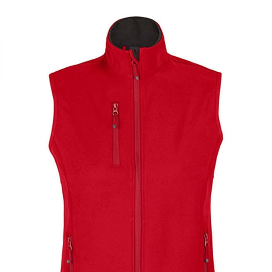 SOLS Dames/Dames Falcon Bodywarmer Softshell met rits (Peperrood) - Image 2