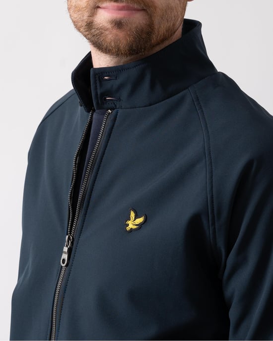 Lyle & Scott merkembleem donker marineblauw softshell jack - Image 2