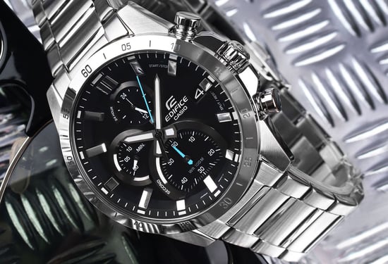 Casio Edifice Heren Zilveren Horloge EFR-571D-1AVUEF - Image 4