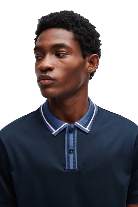 Men's Boss 36 10260025 01 T-Shirt in Dark Blue - Image 2