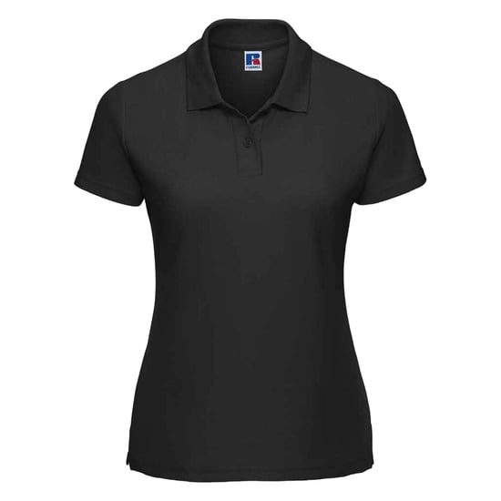 Russell Dames/Dames Polycotton Klassiek Poloshirt (Zwart) - Image 1