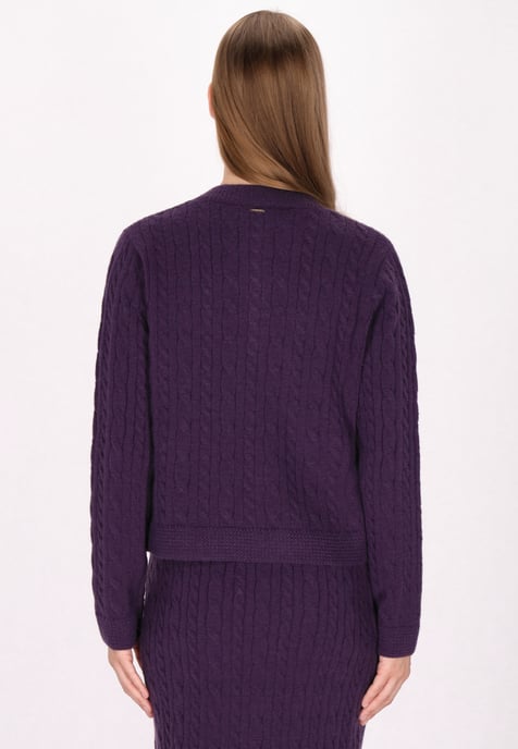 Dreimaster Vest Dames paars - Image 4