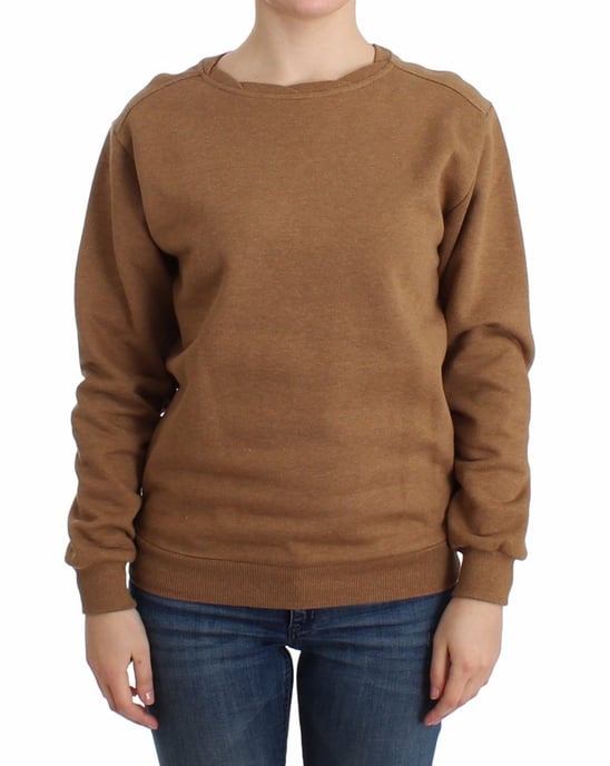 John Galliano Dames Bruine Crewneck Katoenen Trui - Image 1