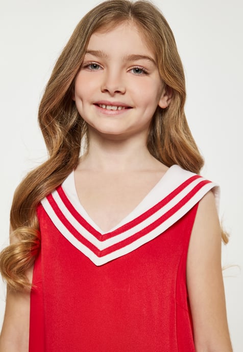 Dreimaster Jurk meisjes (kinderen) rood - Image 5