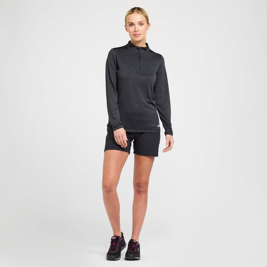 Women's Long Sleeved Zipped Active T-Shirt