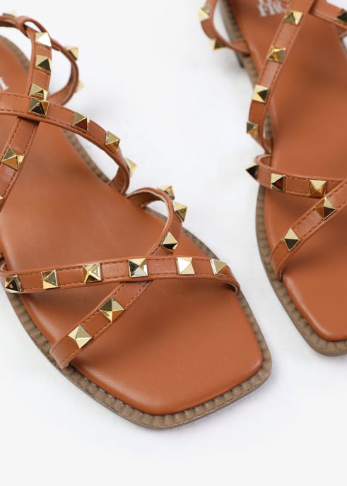 Wheres That From Womens 'Montana' Gladiator Sandal With Stud Detail