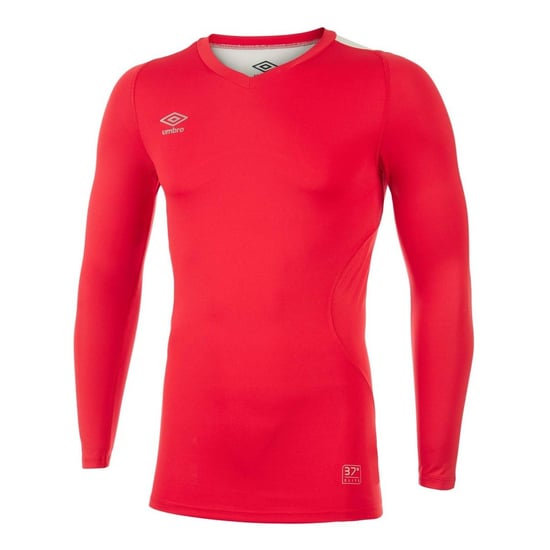 Umbro Heren Elite V Neck Base Layer Top (Vermiljoen) - Image 1