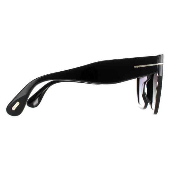 Tom Ford Square Womens Shiny Black Smoke Gradient FT0939 Phoebe