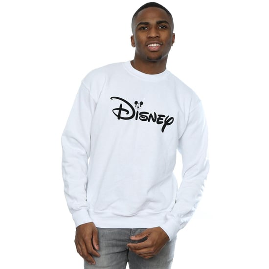 Disney Heren Mickey Mouse Hoofd Logo Sweatshirt (Wit) - Image 2