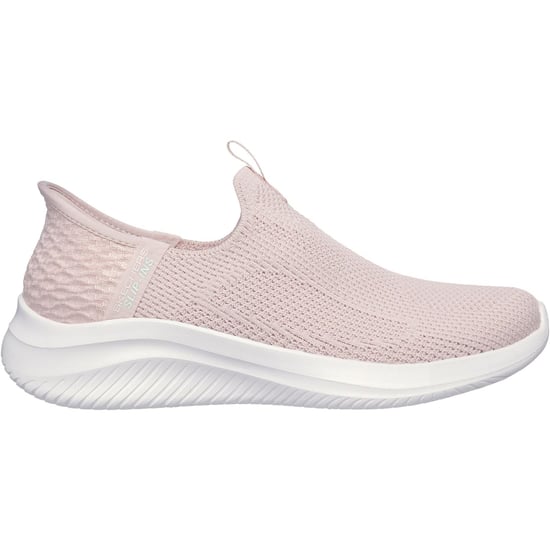 Skechers Ultra Flex 3.0 Easy Win Textiel Dames Roze Trainers - Image 2