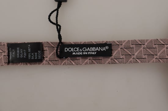 Dolce & Gabbana Grijs Fantasieprint Verstelbare Hals Papillon Strik Herenstropdas - Image 2