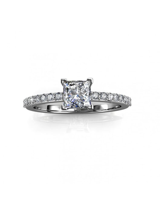 Eenvoudige vierkante ring - Oostenrijks kristal - Image 6
