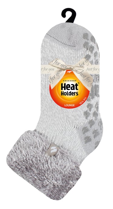 Kinderen Fluffy Bed Sokken | Heat Holders | Warme Cozy Thermo Sokken voor Jongens en Meisjes - Zilvergrijs - Image 2