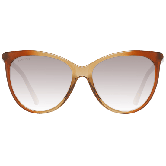 Swarovski Cat Eye Womens Light Brown Transparent Brown Gradient Sunglasses