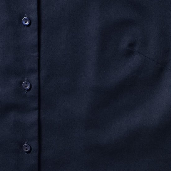 Russell Collectie Dames/Dames Korte Mouw Easy Care Oxford Shirt (Heldere marine) - Image 5