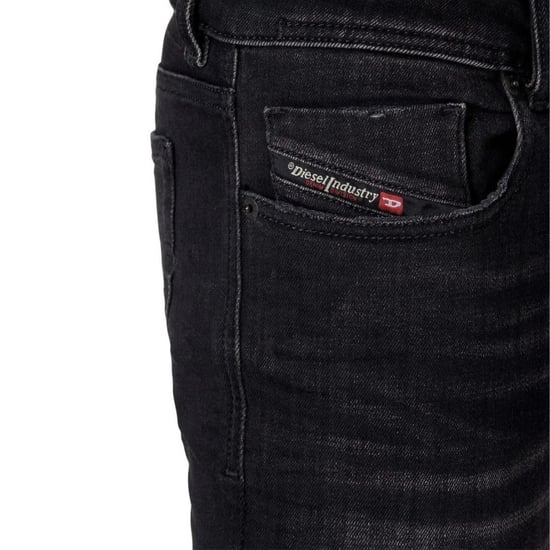 Diesel Sleenker vernietigde versterkte denim zwarte skinny jeans - Image 3