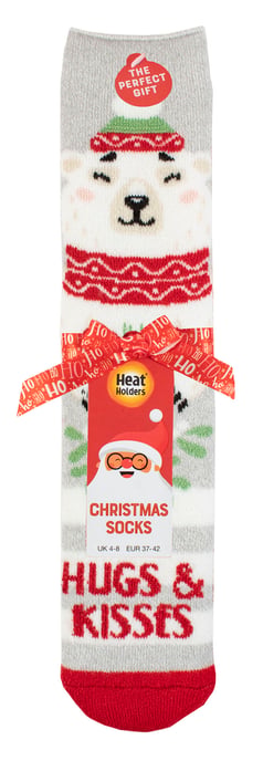 Dames Gezellige Novelty Sokken | Heat Holders Lite | Kerstsokken voor Vrouwen | Cadeau voor Haar Sokken - Hugs&Kisses - Image 2