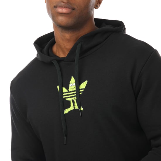 Men's adidas Originals Graphic Fun Hoody in Black - Image 3