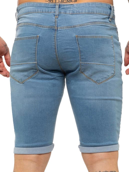 Kruze van Enzo | Heren Skinny Fit Denim Shorts - Image 3