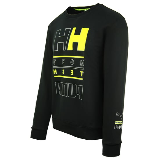 Puma x Helly Hansen Long Sleeve Crew Neck Black Men Graphic Sweatshirt 598284 01