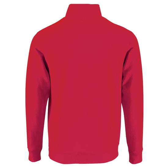 SOLS Heren Stan Contrast Zip Neck Sweatshirt (Rood) - Image 2