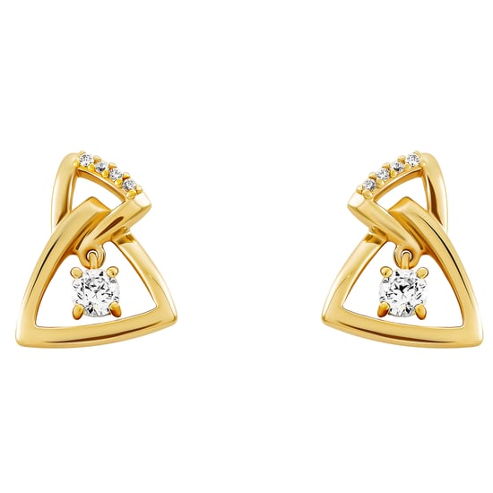 Orphelia 'Santorini' Dames 925 Sterling Zilveren Oorknoppen - Goud ZO-7570/G - Image 2