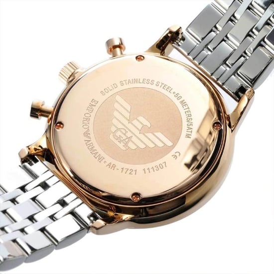 Emporio Armani AR1721 Heren Gianni Horloge Twee Toon - Image 4