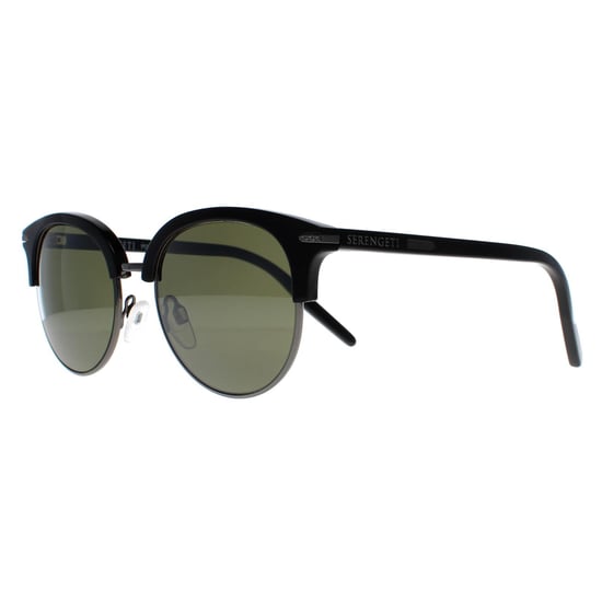 Serengeti Ronde Dames Glimmend Donker Gunmetal Zwart Mineraal Gepolariseerd 555nm Groen Lela - Image 2