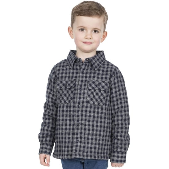 Trespass Childrens/Kids Average Long Sleeved Gingham Shirt (Navy Gingham)