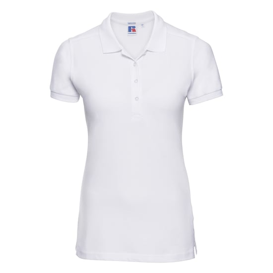 Russell Dames/dames Stretch Short Sleeve Polo Shirt (Wit) - Image 1