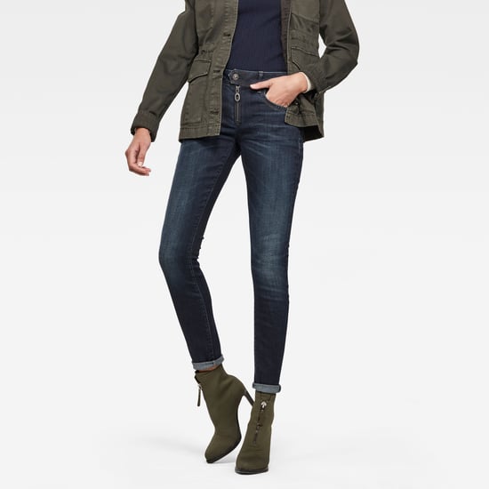 G-Star RAW Lynn Zipper Mid Waist Skinny Jeans