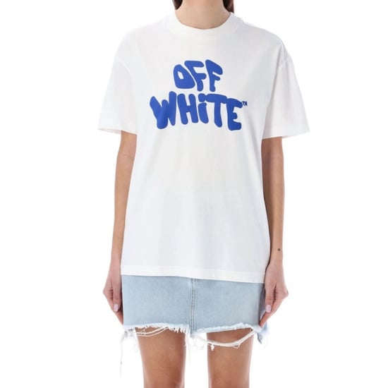 Off-White 70s Type Logo Casual Tee White T-Shirt