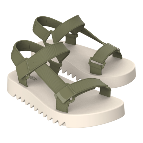 Flowing Papete Beige/Green Sandal - Image 2