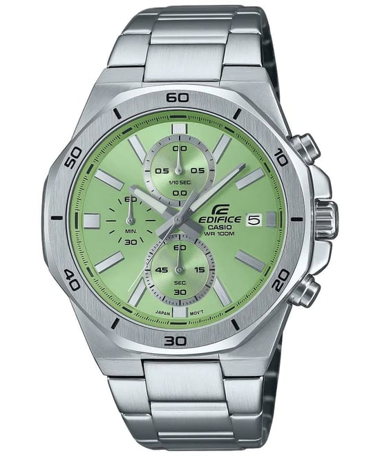 Casio Edifice Heren Zilveren Horloge EFV-640D-3AVUEF - Image 1