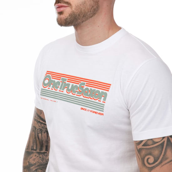 Heren-T-shirt One True Saxon Forever in Wit - Image 3