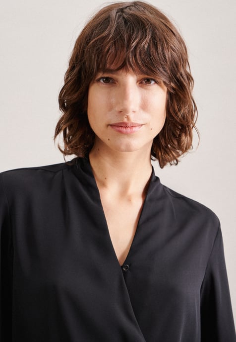 Wraparound Blouse Black - Image 3
