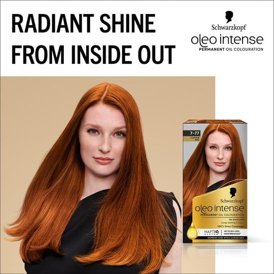 Oleo Intense Permanent Oil Colour Hair Dye, - 7-77 Red Ginger