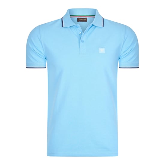 Cappuccino Italia Polo SS Polo Applique Pique Blauw - Image 1