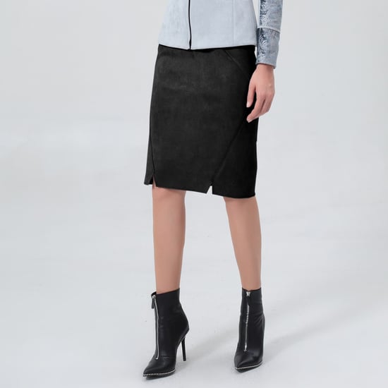 Suede rechte rok - Image 6