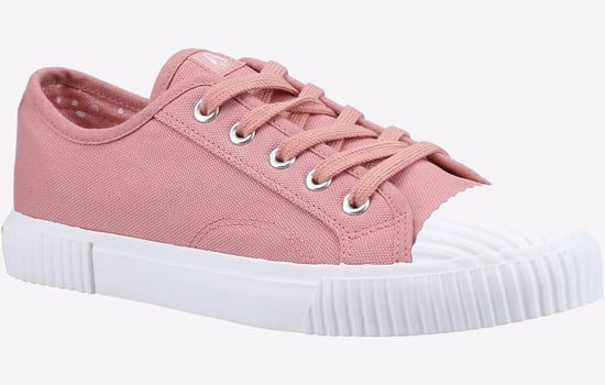 Hush Puppies Brooke Stoffen Damessneakers In Het Roze - Image 2