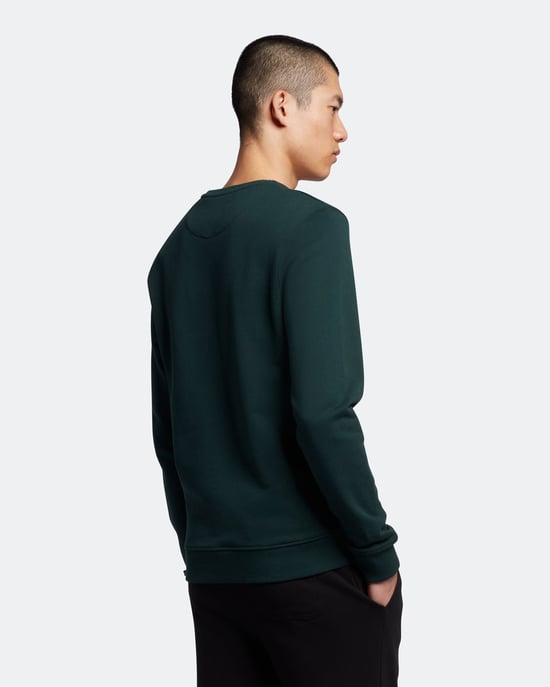 Lyle & Scott sweatshirt met ronde hals in groen - Image 4